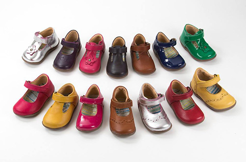 A group of Petasil shoes in different colours.