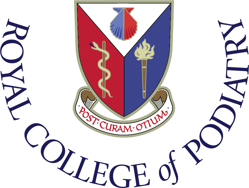 The Royal College of Podiatry logo.