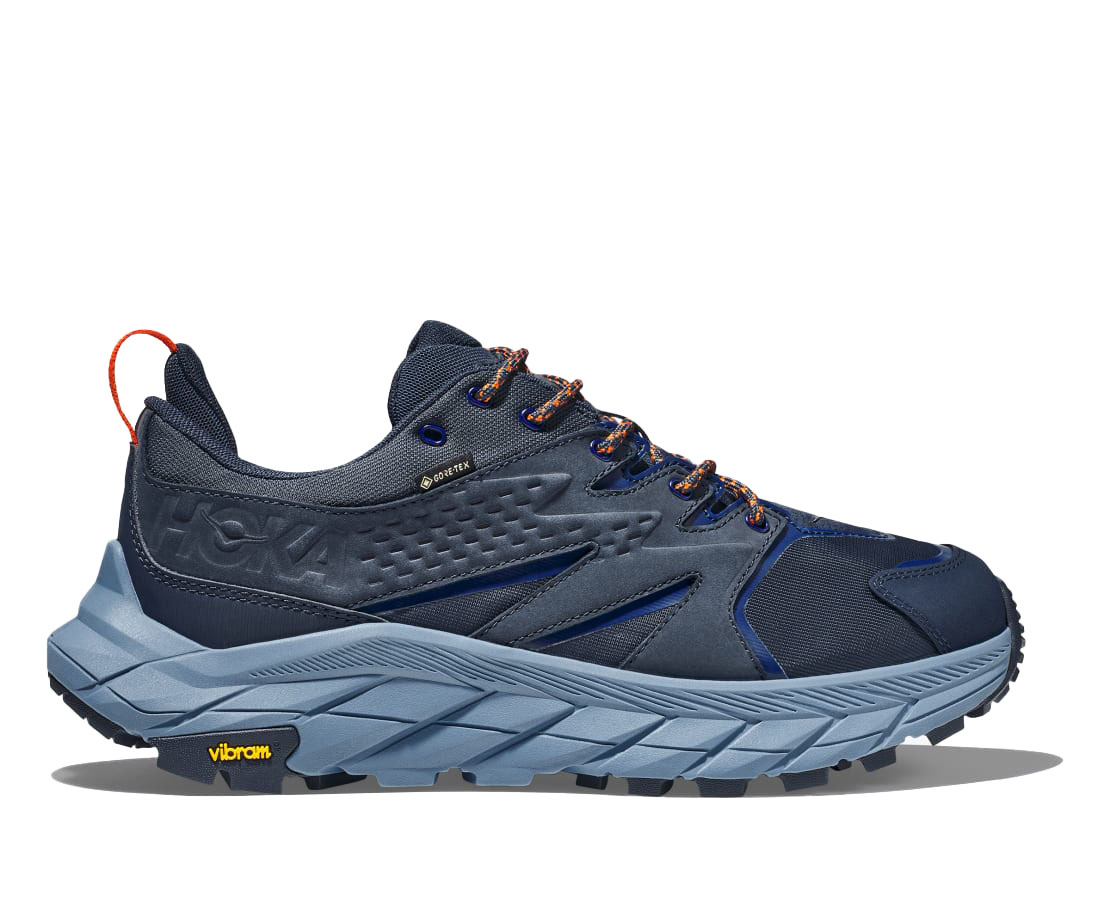 The HOKA Anacapa Low GORE-TEX, in Outer Space/Mountain Spring.